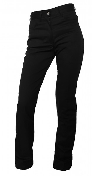 Damen Kochhose Kellnerhose Jeans Stretch schwarz