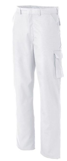 Knietaschen Grevotex Arbeitshose | in Berufskleidung Bundhose Bestform Herren Weiß mit